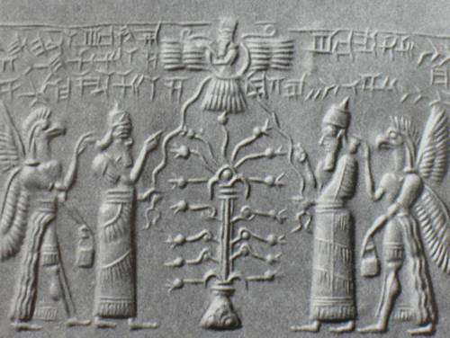 Assyrian Tree of Life with Griffins